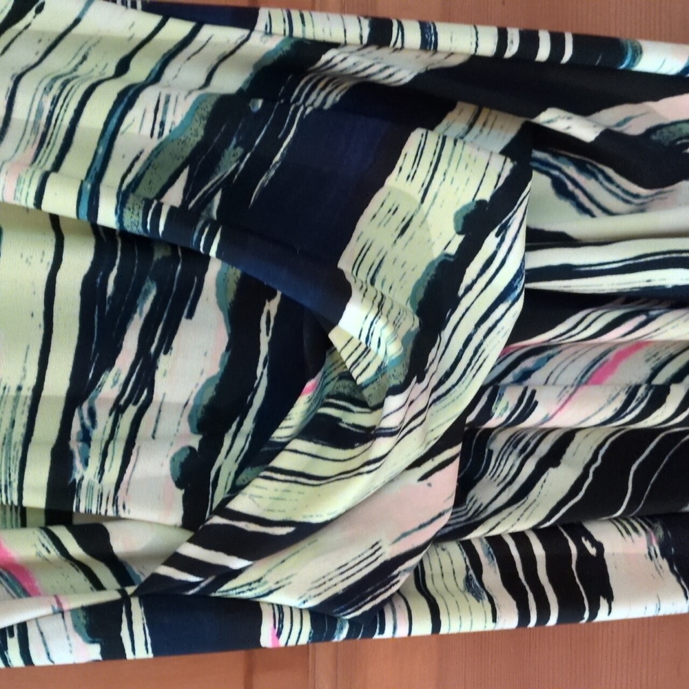 RACHEL Rachel Roy Michele South Beach Stripe Racer Back Hi Low Tank Dress M - Picture 6 of 16